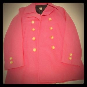 J.Crew factory pink pea coat