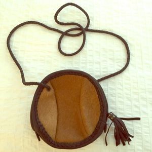 Cleobella cowhide Crossbody purse.