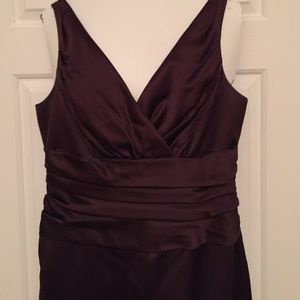 Formal dress. Chocolate brown
