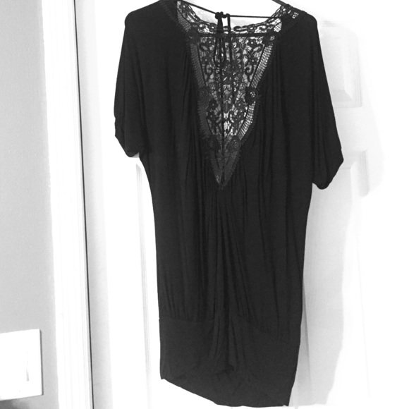 Sexy backless/open front black dress - Picture 1 of 2