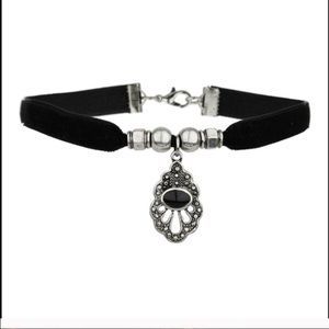 Topshop Black Velvet Choker
