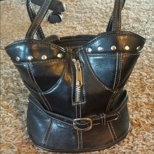 Faux leather novelty purse
