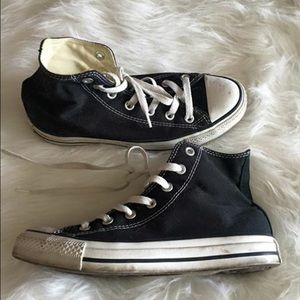 Hightop black converse (8.5 women or 6.5 men)