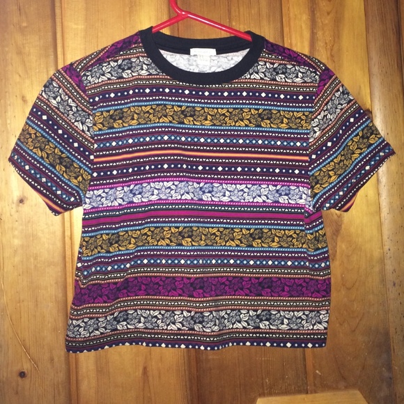 Forever 21 Patterned boxy crop top