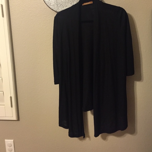 Open cardigan black