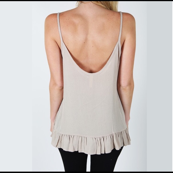 Logan black spaghetti strap tank NWT- retail - Picture 2 of 3