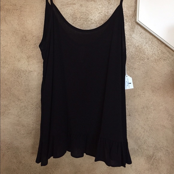 Logan black spaghetti strap tank NWT- retail - Picture 3 of 3
