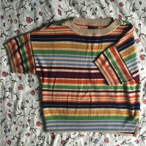 Toy Hilfiger striped quarter length sleeve sweater