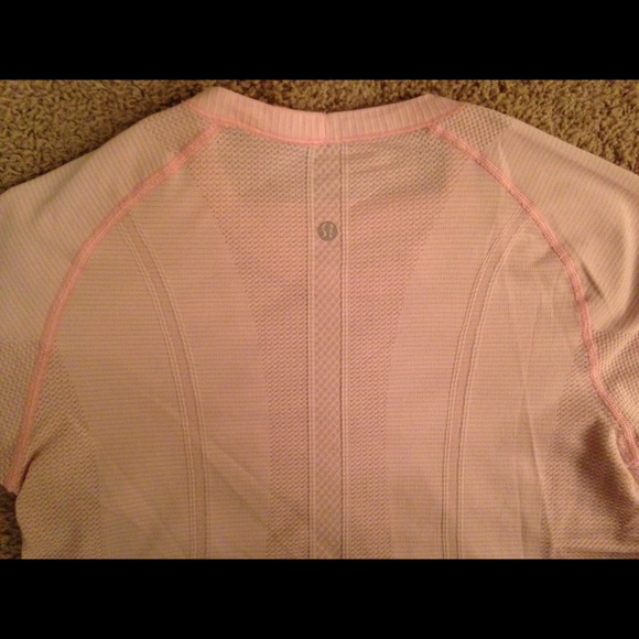 Light Pink Lululemon Crew Shirt