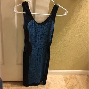 BEBE side cut out bodycon dress