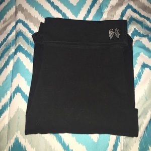 Plain black Victoria's Secret yoga pants