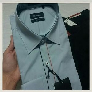 Mens long sleeve button up, slim fit