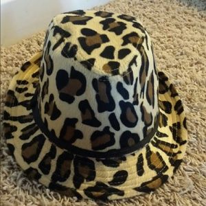 Cheetah print fedora
