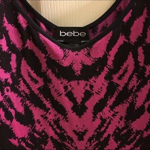 BEBE side cut out bodycon dress