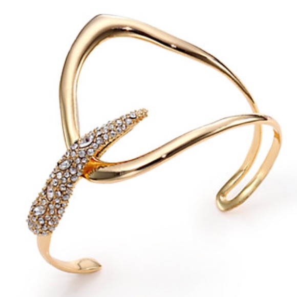 Alexis Bittar Jewelry - NWT Alexis Bittar Jagged Crystal Overlapping Cuff
