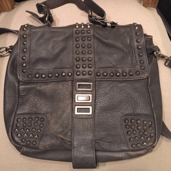 💀100% LEATHER STUDDED JOE's JEANS BAG💀