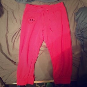 Under armor sweatpants/capris