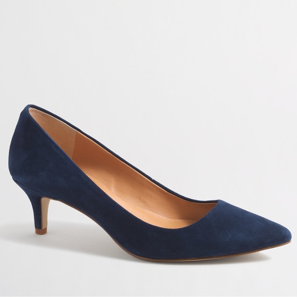 J. Crew Factory Suede Kitten Heels 9