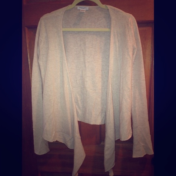 Cream cashmere cardigan!