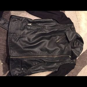 Faux Leather vest jacket