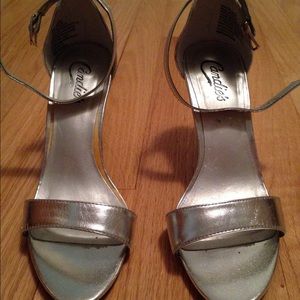 Silver Sandal Heels Candie's
