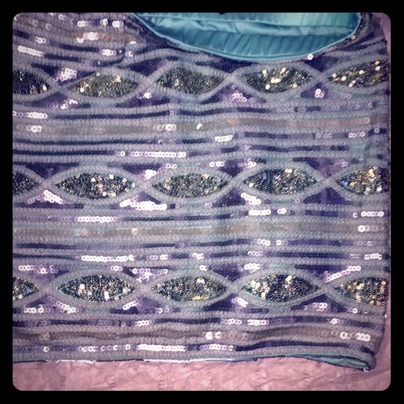 Sequined mini skirt