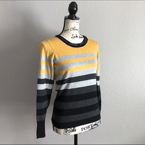 Mustard yellow striped sweater