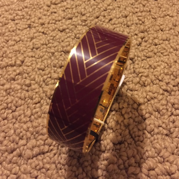 J.Crew Classic Wide Bangle with Pattern - Picture 3 of 3