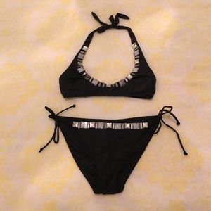 VS Victoria's Secret Black Two-Piece Bikini