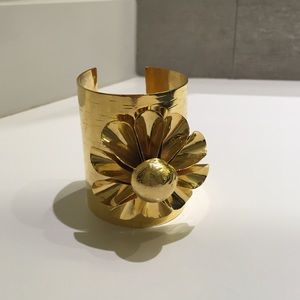 24k gold plated oversize cuff