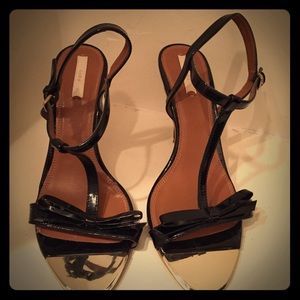 Zara black lace sandal