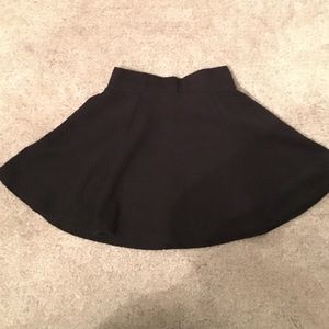Black skater skirt