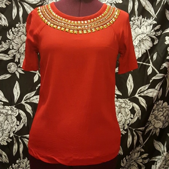New Michael Kors Red Top