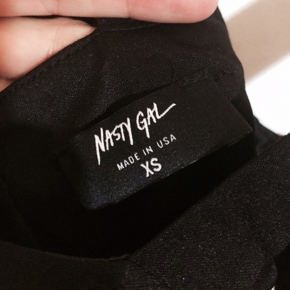 Black varsity stripe crop bustier bralette NWOT - Picture 4 of 4