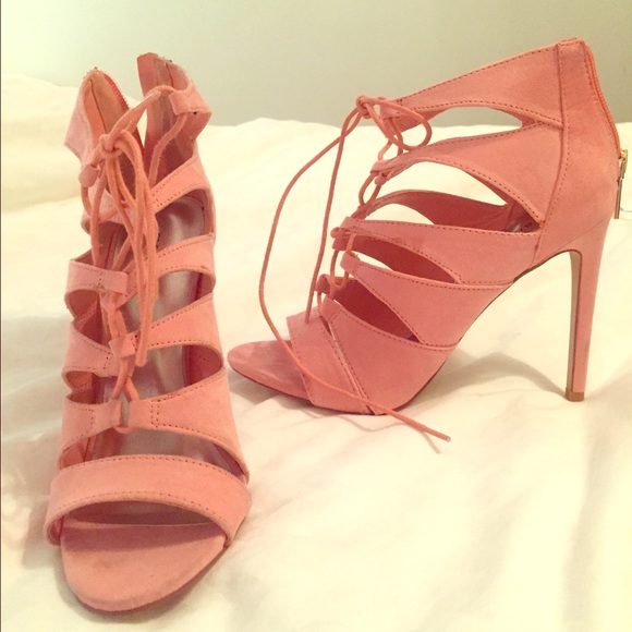 Madden girl never worn lace up heels 7.5
