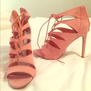 Madden girl never worn lace up heels 7.5