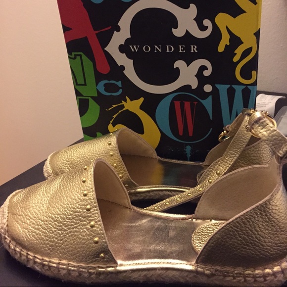 Brand new C Wonder Gold Shoes Espadrilles size 7