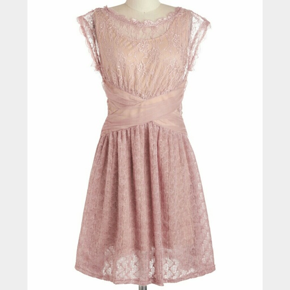Modcloth Ryu Dusty Rose Dress new with tags