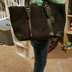 Black coach purse