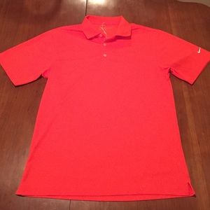 Men's Dri-fit Nike Golf Polo in Orange - NEW