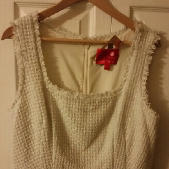 Zac Posen antique white and silver dress - Picture 3 of 4