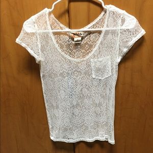 White lace top
