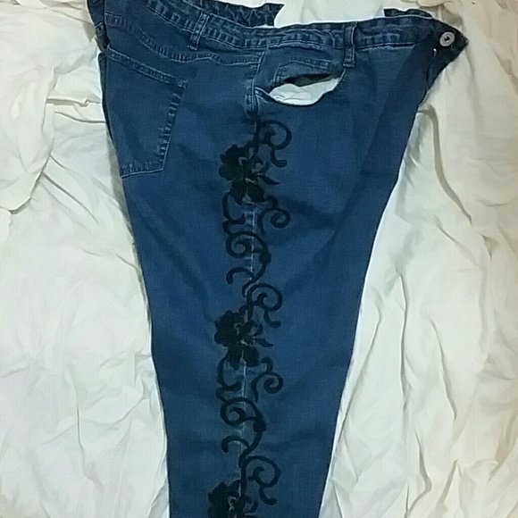 Embroidered Jeans