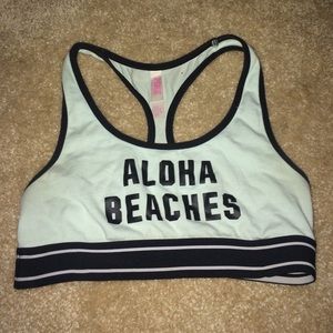 PINK 'ALOHA BEACHES' Sports Bra