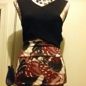 Purple pattern skirt