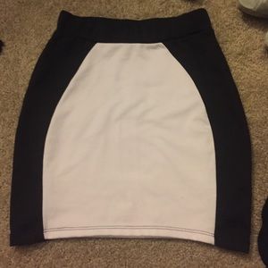 Black and white skirt