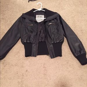 Black leather jacket!