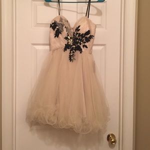 B. Darlin Eggshell Sequin Dress