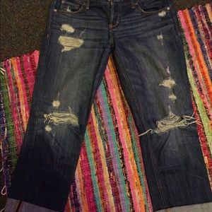 Abercrombie & Fitch Capri with holes