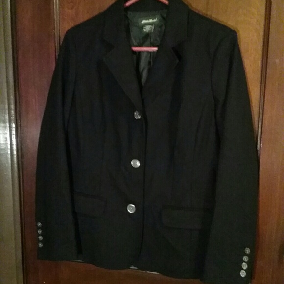 Eddie Bauer black wool blazer